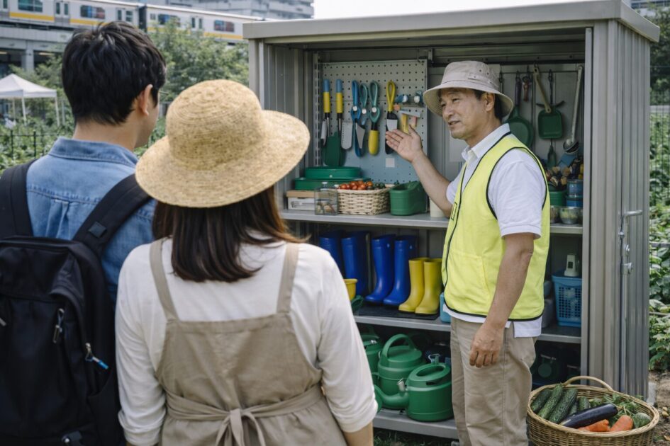 シェア畑浜田山の設備とサービス内容｜手ぶらで通える理由