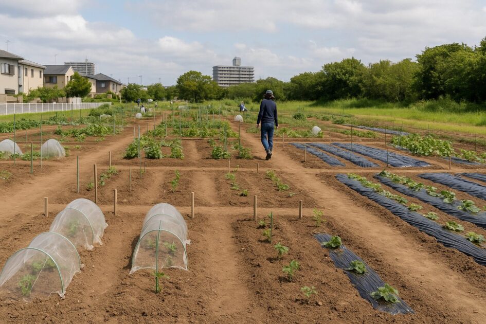シェア畑千葉検見川の料金と区画サイズ