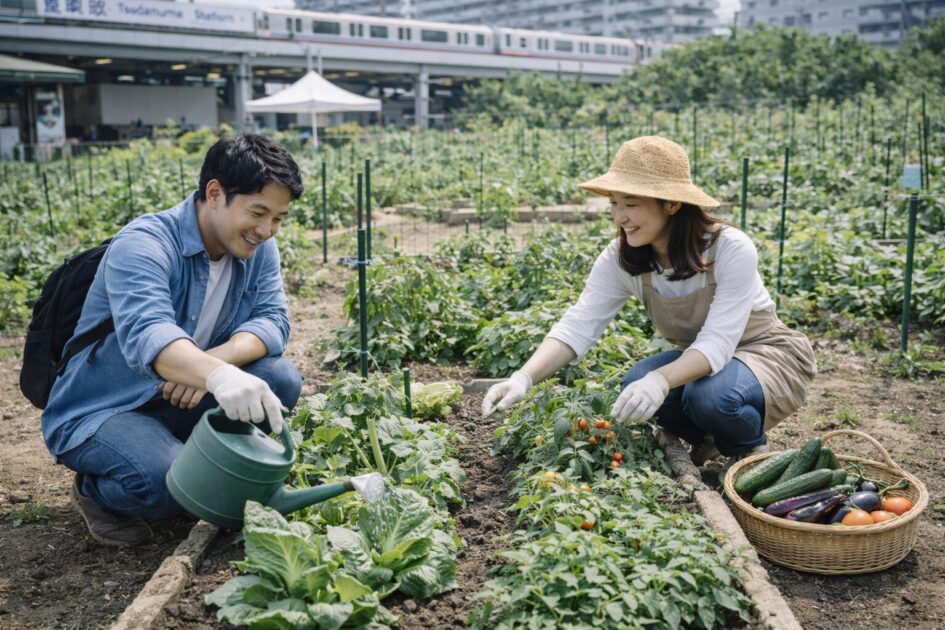 シェア畑津田沼の料金と区画サイズ|「2ウネ」でどれくらい育つ?
