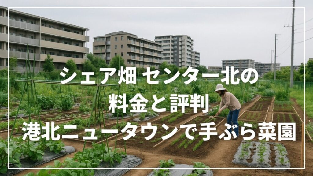 シェア畑 センター北の料金と評判｜港北ニュータウンで手ぶら菜園