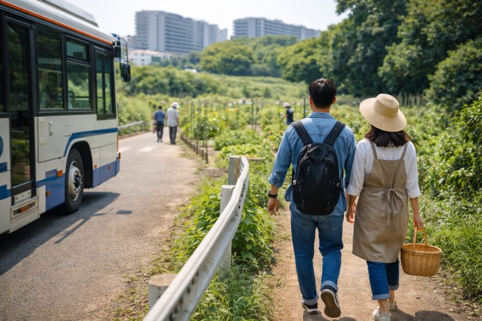 シェア畑横浜鶴見のアクセスと通いやすさ｜「バス＋徒歩5分」を生活に組み込む
