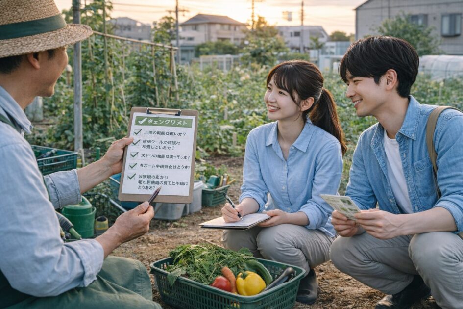 シェア畑見学や説明会で確認しておきたいポイント｜失敗を減らすチェックリスト