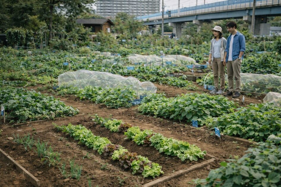 シェア畑新小岩の料金と区画サイズ｜2ウネ・3ウネの目安