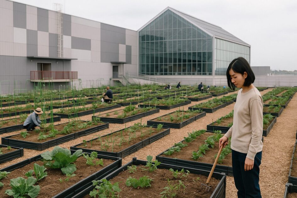 シェア畑ららぽーと福岡ってどんなところ？｜ららぽーと内の屋上手ぶら市民農園