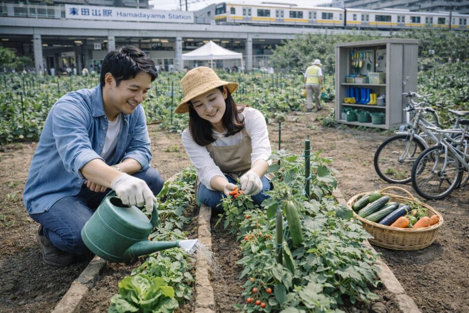 シェア畑浜田山の料金と区画サイズ｜「2ウネ」でどれくらい育つ？