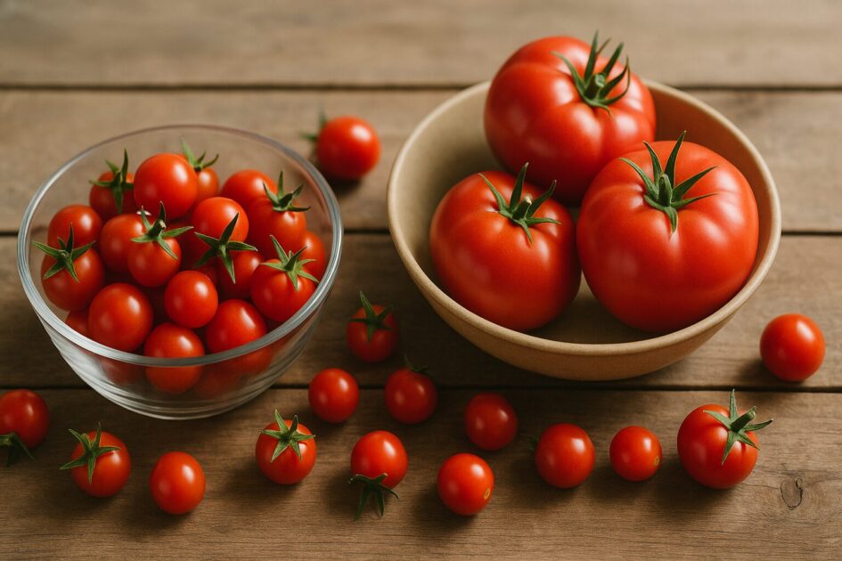 ミニトマトと大玉トマトで異なる大量消費アイデア