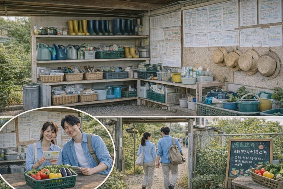 シェア畑杉並井草の設備とサービス内容｜手ぶらで通える理由