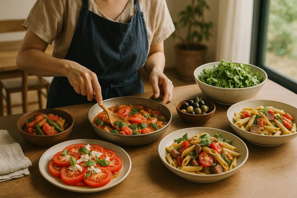 メインおかず・副菜でトマトをたっぷり使うレシピ