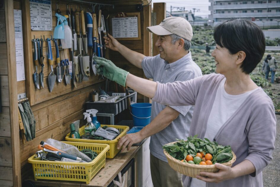 シェア畑茨木の設備とサービス内容｜手ぶらで通える理由