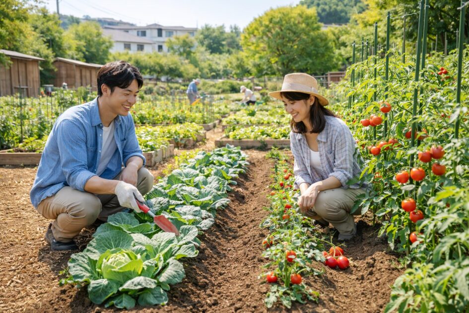 シェア畑駒沢の料金と区画サイズ｜「2ウネ」でどれくらい育つ？