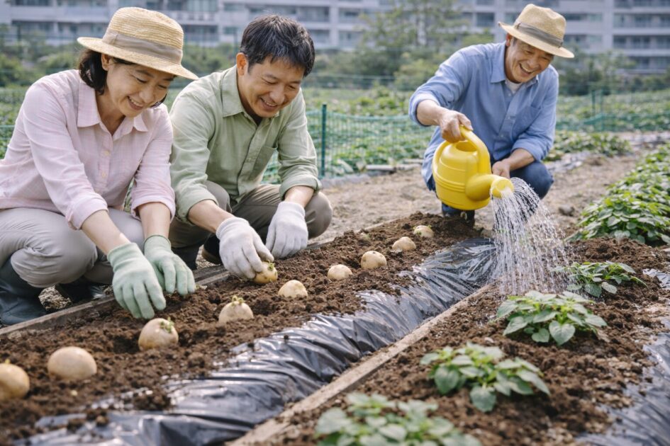 植え付け〜発芽まで｜深さ・間隔・最初の水やり