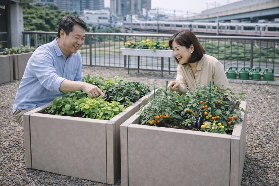 シェア畑garden北千住の料金と区画サイズ｜「2コンテナ」で作付けイメージを掴む