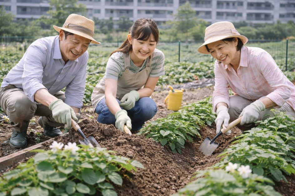 シェア畑じゃがいもは「時期×土寄せ」で失敗を減らす
