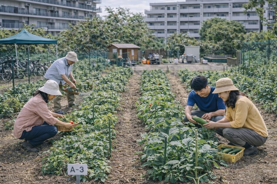 シェア畑箕面桜ヶ丘の料金と区画サイズ|「2ウネ」でどれくらい育つ?