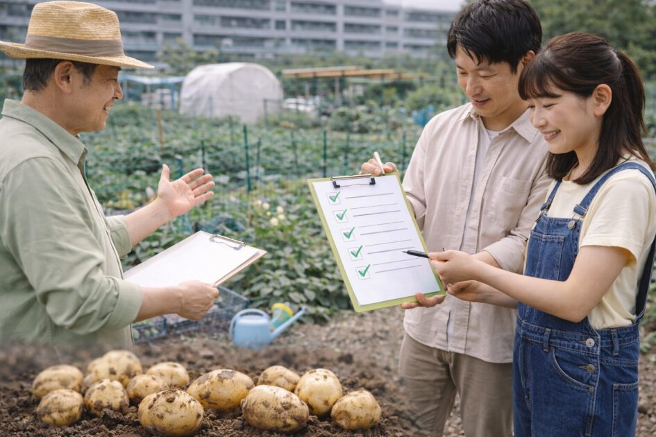 見学や説明会で確認しておきたいポイント｜じゃがいもを育てたい人のチェックリスト