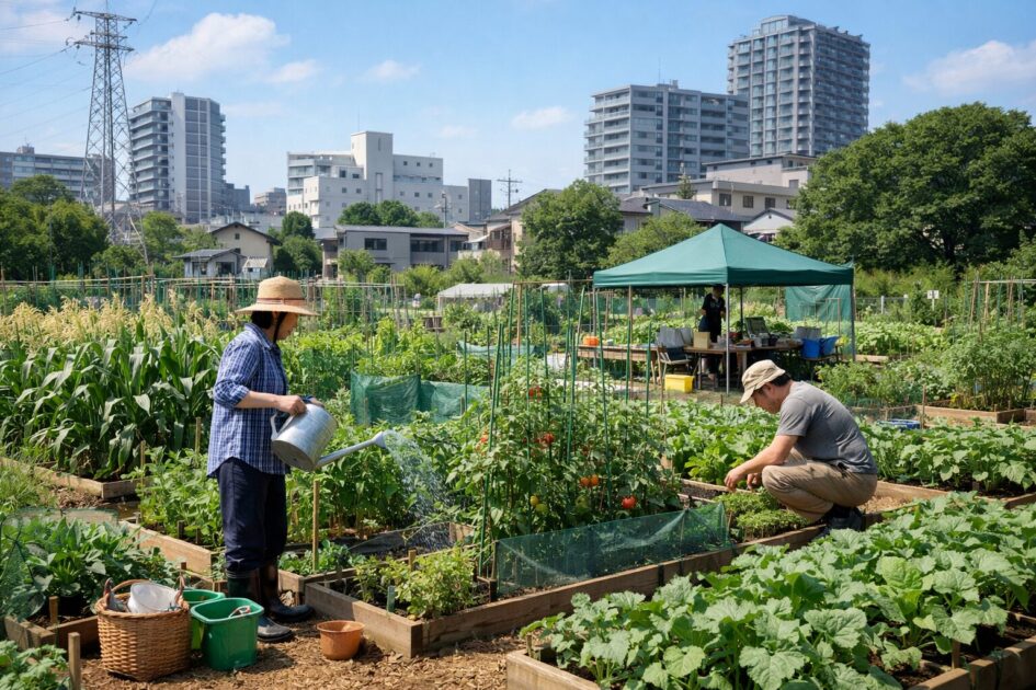 シェア畑目黒本町の料金と区画サイズ｜「2ウネ」でどれくらい育つ？