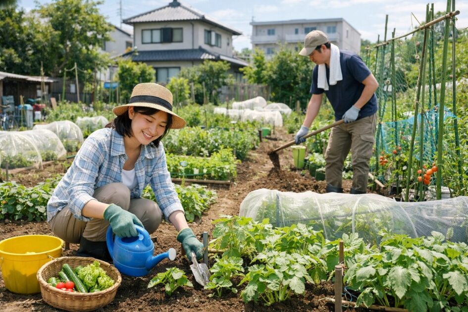 シェア畑西国立で手ぶら菜園を続けるコツ|最初の1〜2か月は「毎回60分で終える」