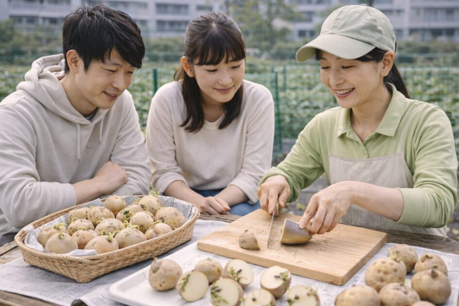 種いもの準備｜芽出し・切る／切らない・置き方