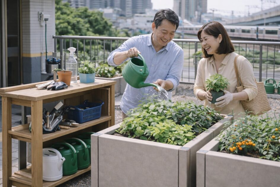 シェア畑garden北千住の設備とサポート内容｜手ぶらで通える理由