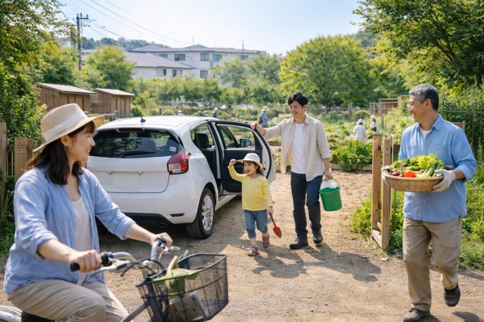 シェア畑駒沢のアクセスと通いやすさ｜車/自転車/徒歩の現実ライン