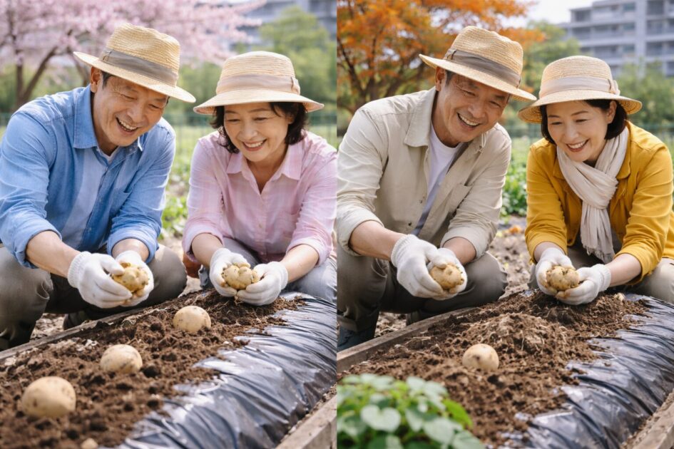 シェア畑じゃがいもの植え付け時期｜春植え・秋植えの目安と考え方
