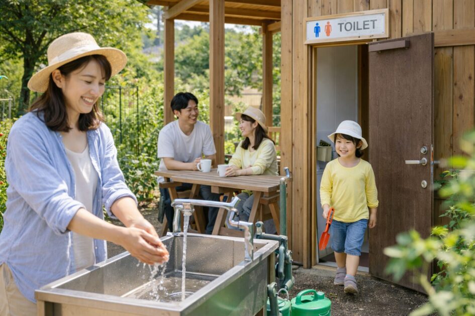設備とサポート｜トイレ・水場・休憩所があると何がラク？
