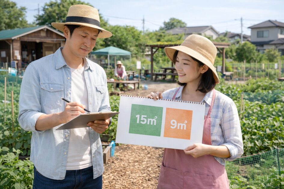 シェア畑西国立の料金と区画サイズ|月額と「1年目総額」を先に掴む