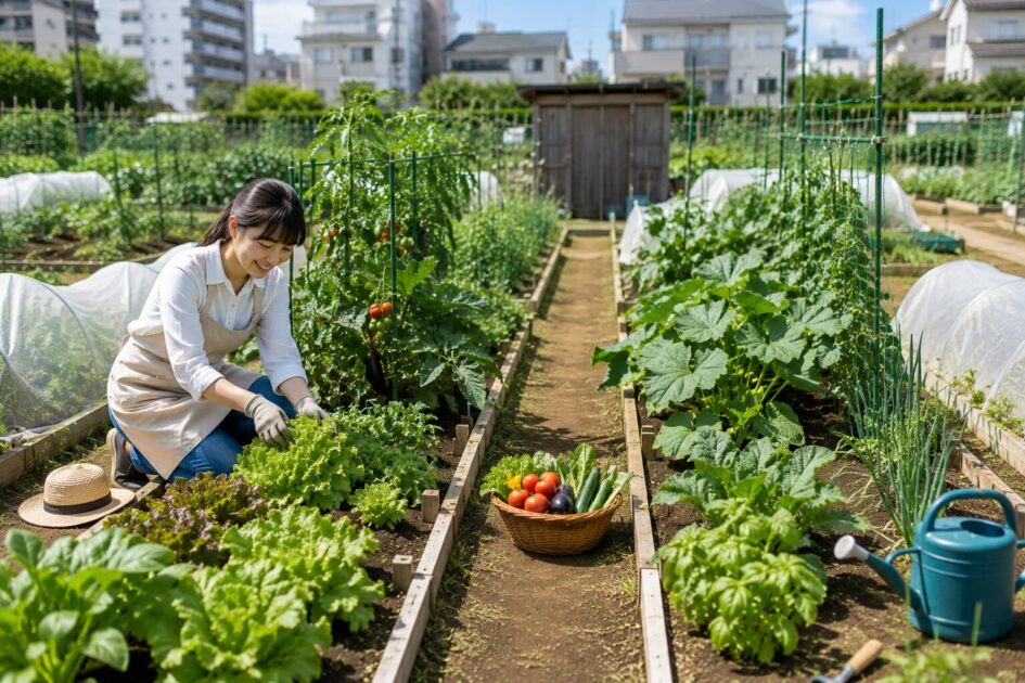 2ウネはどれくらい育つ?育てられる野菜と作業量