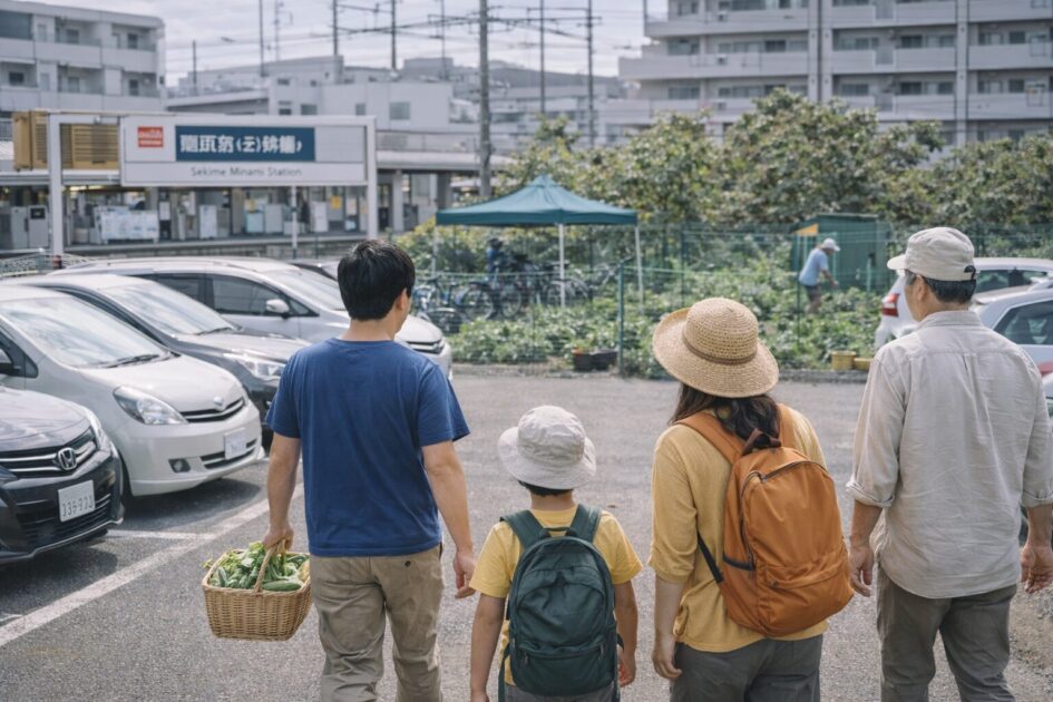 シェア畑箕面桜ヶ丘のアクセスと通いやすさ|「駅+徒歩12分+駐車場あり」を生活に組み込む