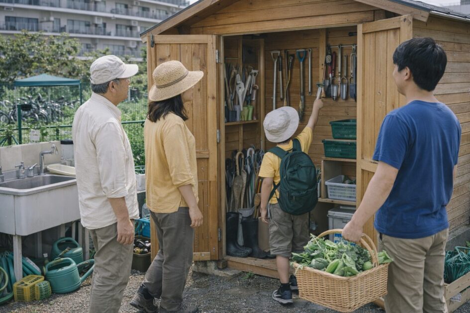 シェア畑箕面桜ヶ丘の設備とサービス内容|手ぶらで通える理由