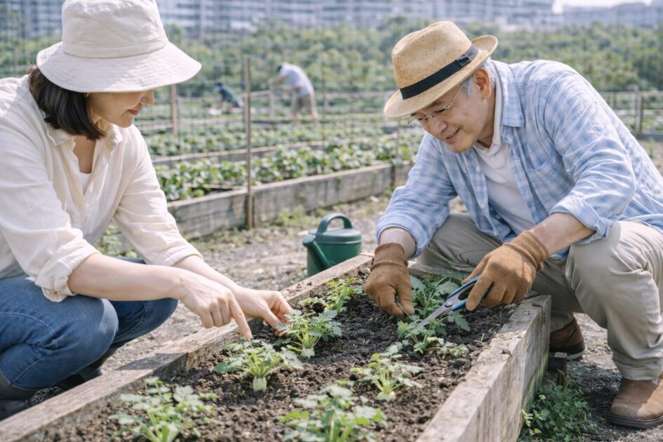 シェア畑の大根は「株間と間引き」で決まる