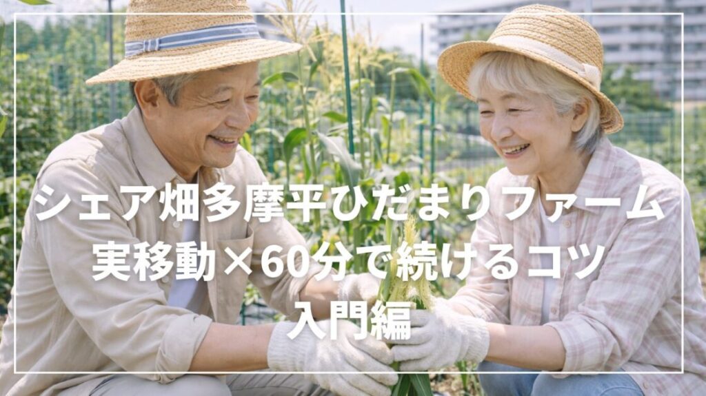 シェア畑多摩平ひだまりファーム|実移動×60分で続けるコツ入門編