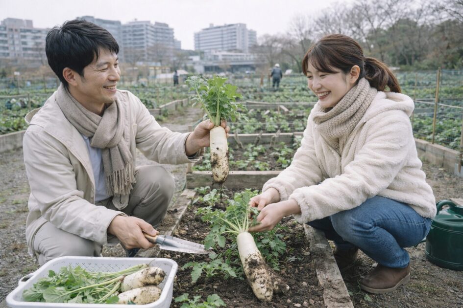 シェア畑で大根が向く理由|冬は「作業が短い」設計にしやすい