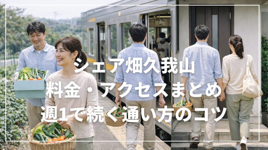 シェア畑久我山の料金・アクセスまとめ｜週1で続く通い方のコツ