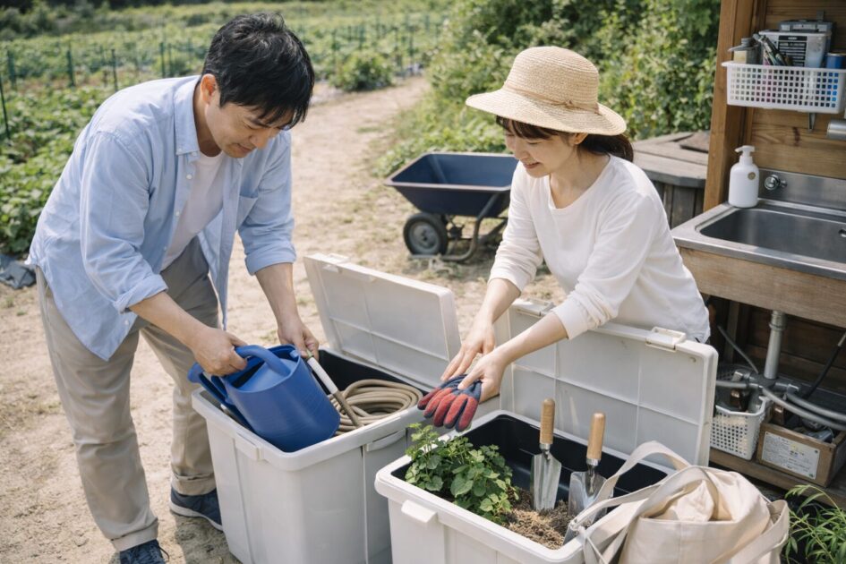 設備とサポート内容｜「片付けが短い畑」は続きやすい