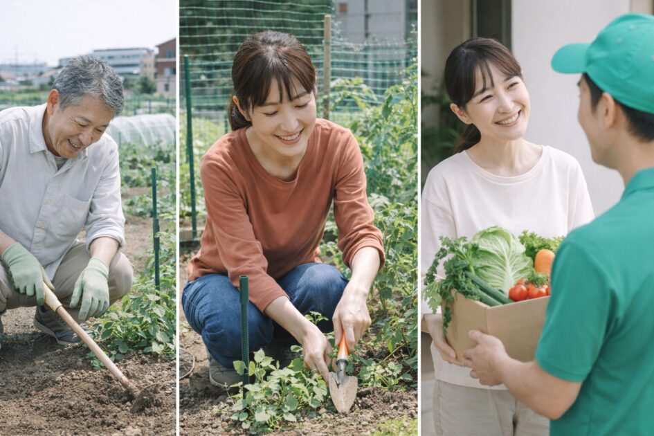 シェア畑が合わない時の選択肢｜市民農園・家庭菜園・野菜宅配
