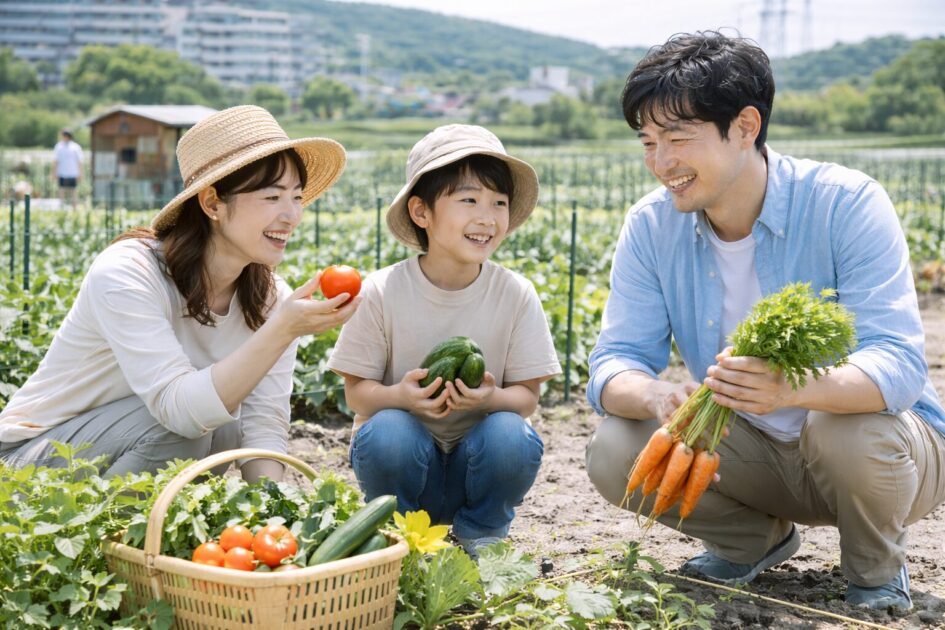 シェア畑吹田千里山ってどんな畑？｜「日当たり×家庭的な雰囲気」