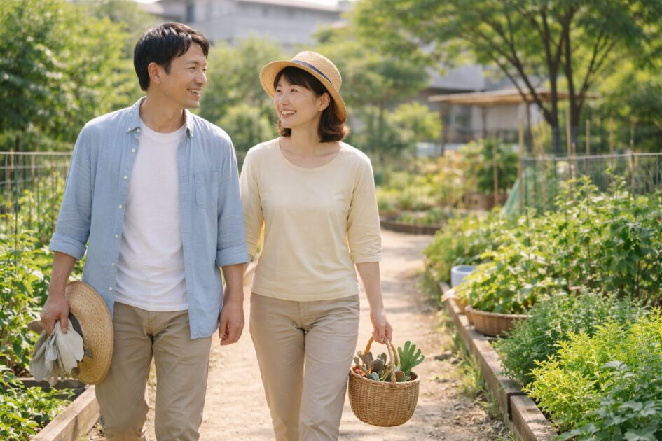 シェア畑マチノマ大森は「玄関〜玄関×週1設計」で決める