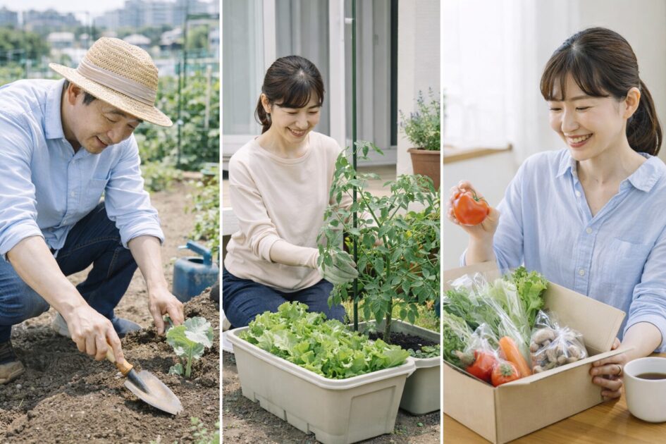 シェア畑が合わない時の選択肢｜市民農園・家庭菜園・野菜宅配