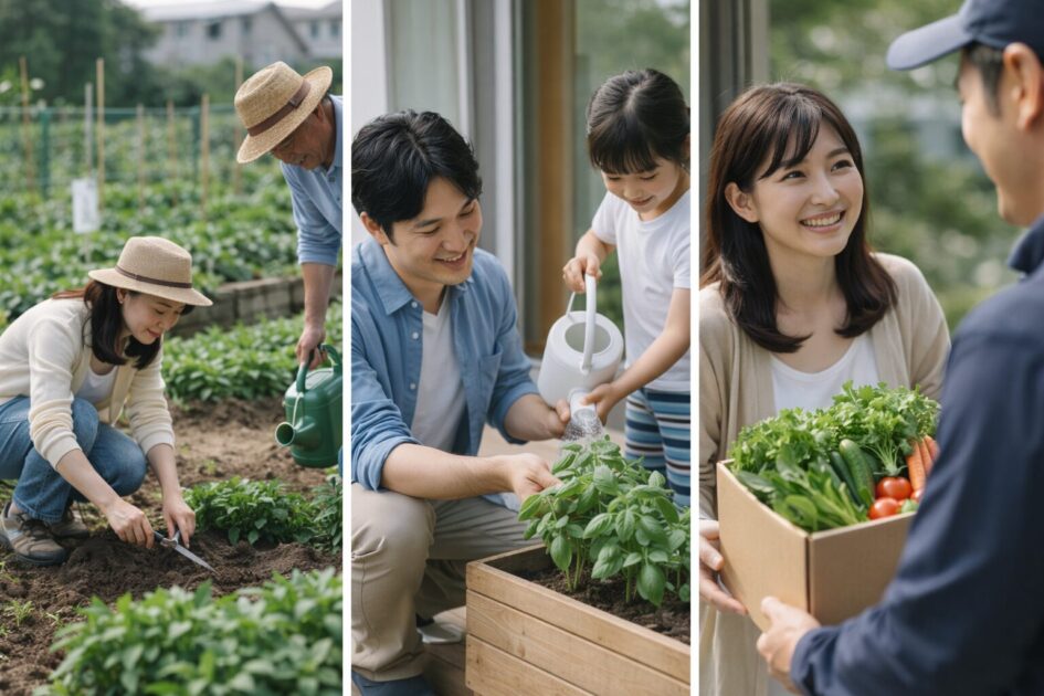 シェア畑が合わない時の選択肢｜市民農園・家庭菜園・野菜宅配