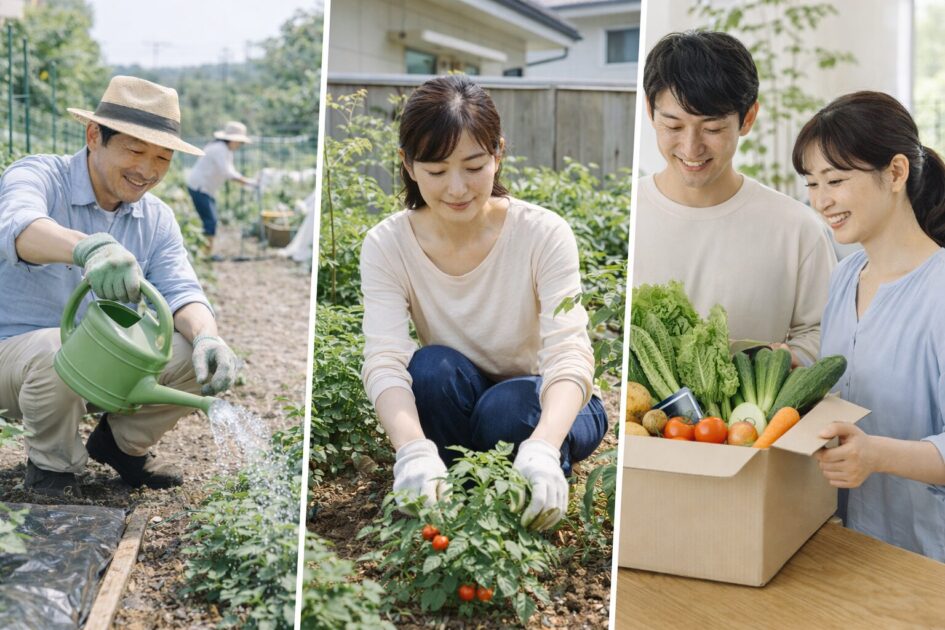 シェア畑が合わない時の選択肢｜市民農園・家庭菜園・野菜宅配