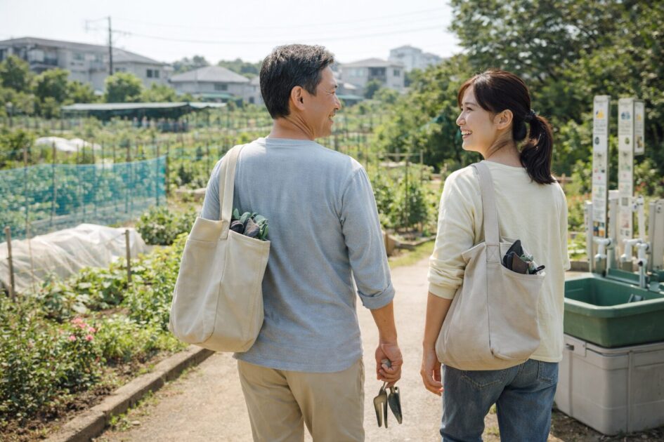 シェア畑リエットガーデン三鷹の設備とサポート｜手ぶらで回る理由