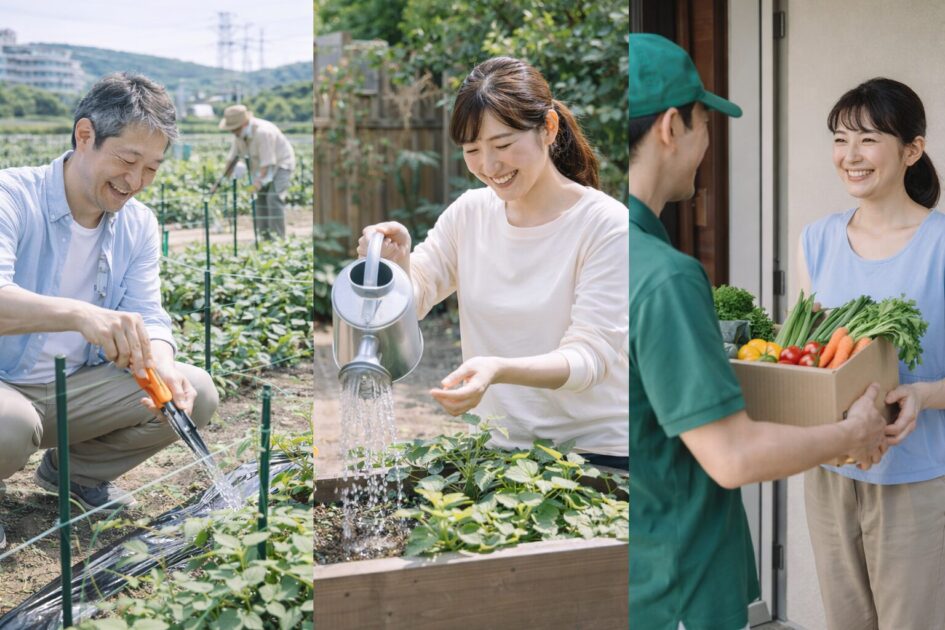 シェア畑が合わない時の選択肢｜市民農園・家庭菜園・野菜宅配