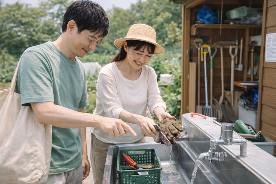 設備とサポート内容｜「片付けが短い畑」は続きやすい