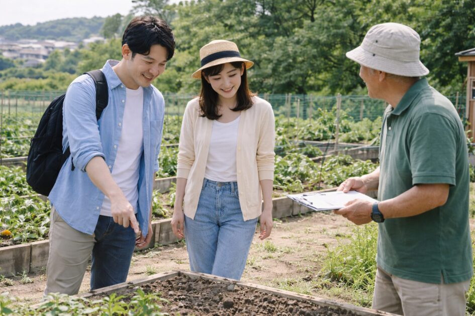 シェア畑東有馬は「実移動→見学→区画」で決める