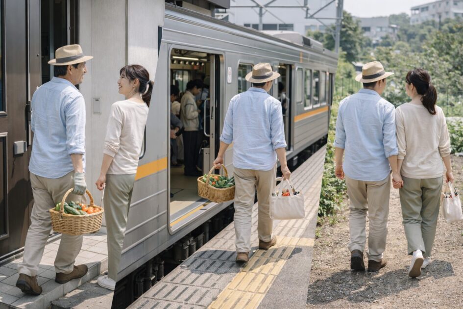 シェア畑久地のアクセス｜玄関〜玄関で「続くルート」を作る