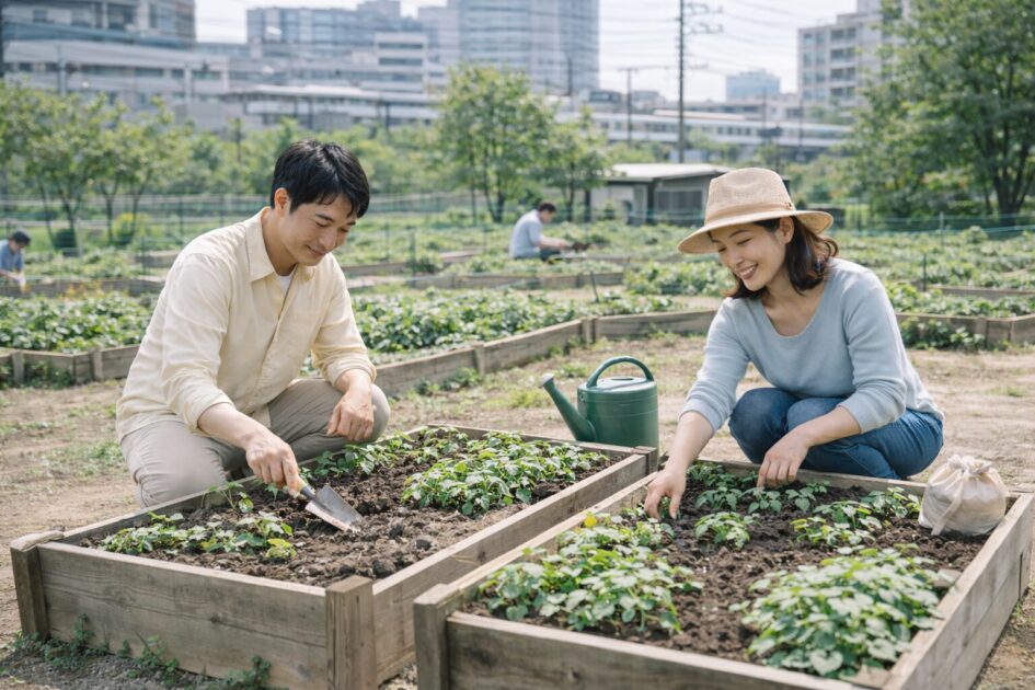 料金と区画サイズ｜月額と1年目総額の見方（2ウネ／4ウネ）