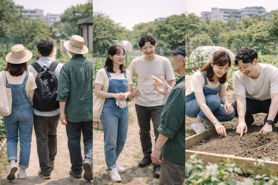 シェア畑碑文谷は「実移動→見学→区画」で決める