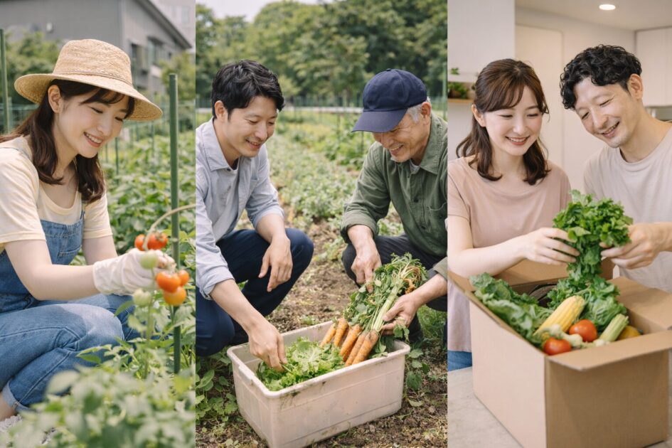 シェア畑碑文谷が合わない時の選択肢|家庭菜園・市民農園・野菜宅配