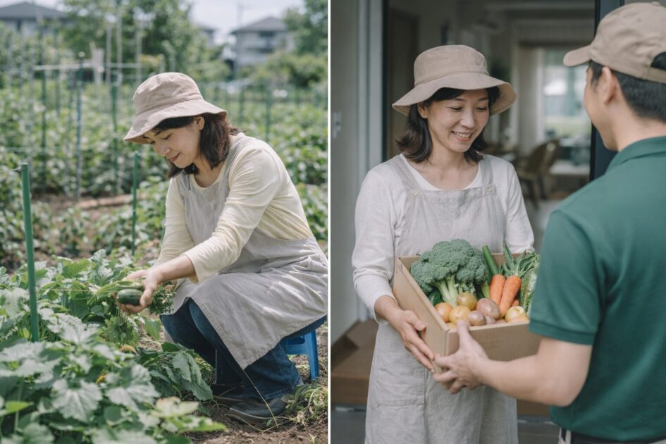 忙しい週の逃げ道｜畑と宅配を分けて考える